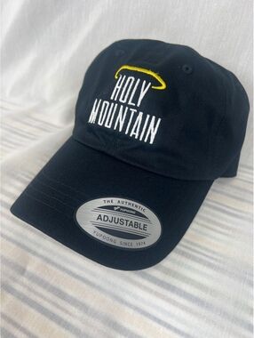 Holy Mountain Yupoong The Classics Black Embroidered Strapback Hat